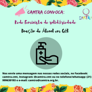 Leia mais sobre o artigo PEDIDO: Doação de Álcool em Gel e Itens de higiene para as trabalhadoras