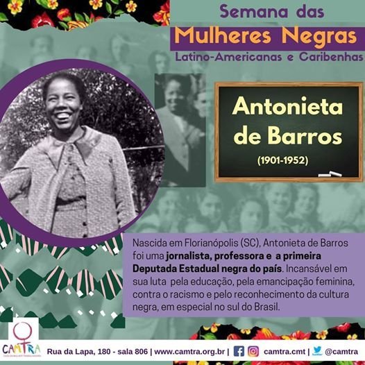 Você está visualizando atualmente #JulhodasPretas: Antonieta de Barros