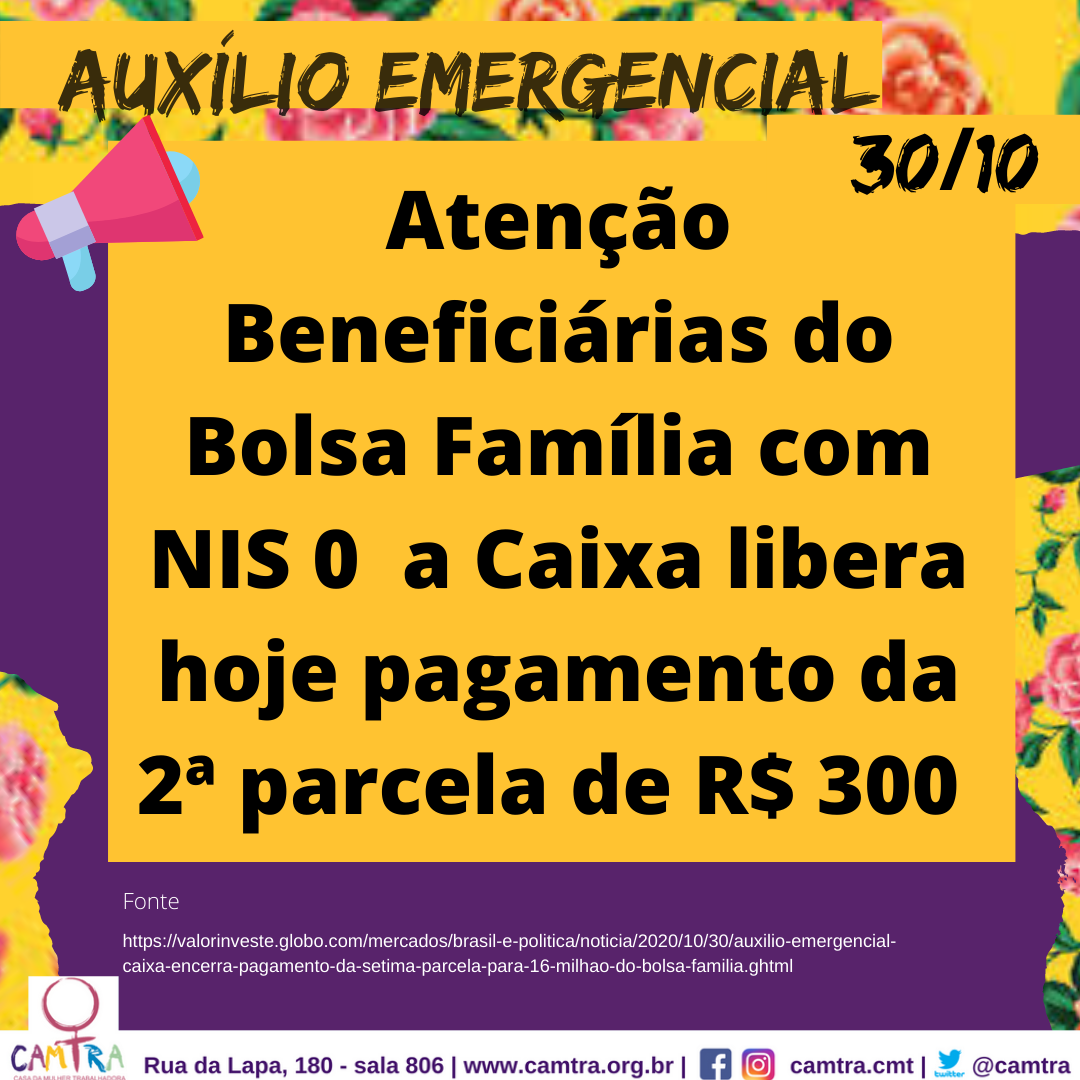 Leia mais sobre o artigo Auxílio Emergencial 30 de Outubro