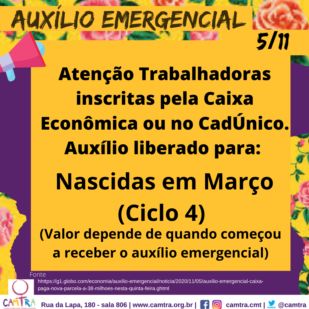 Você está visualizando atualmente Auxílio Emergencial 5 de Novembro