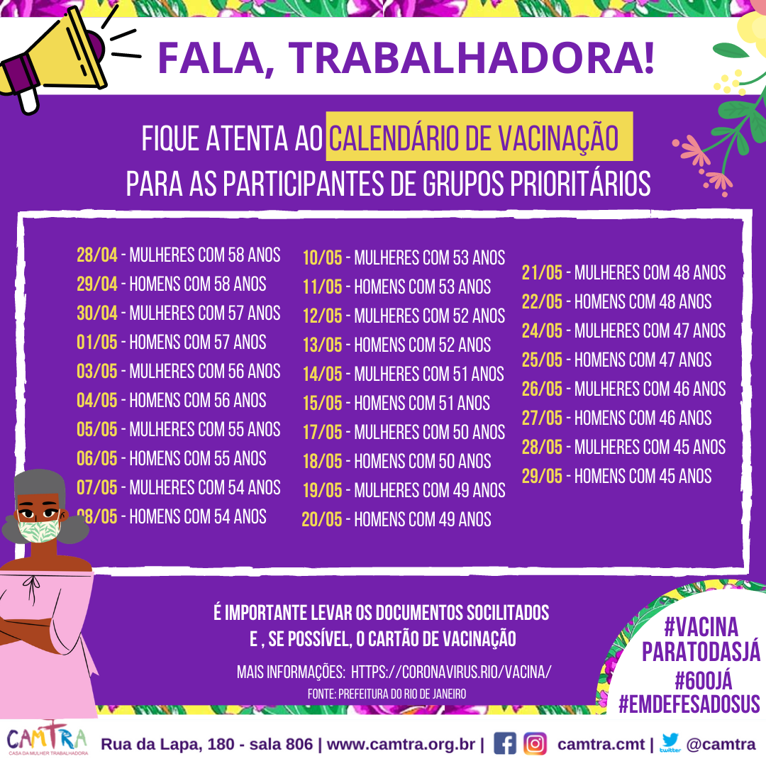 Você está visualizando atualmente Calendário de Vacinação Rio de Janeiro