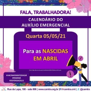 Leia mais sobre o artigo Auxílio Emergencial: Saque em dinheiro para as NASCIDAS EM ABRIL