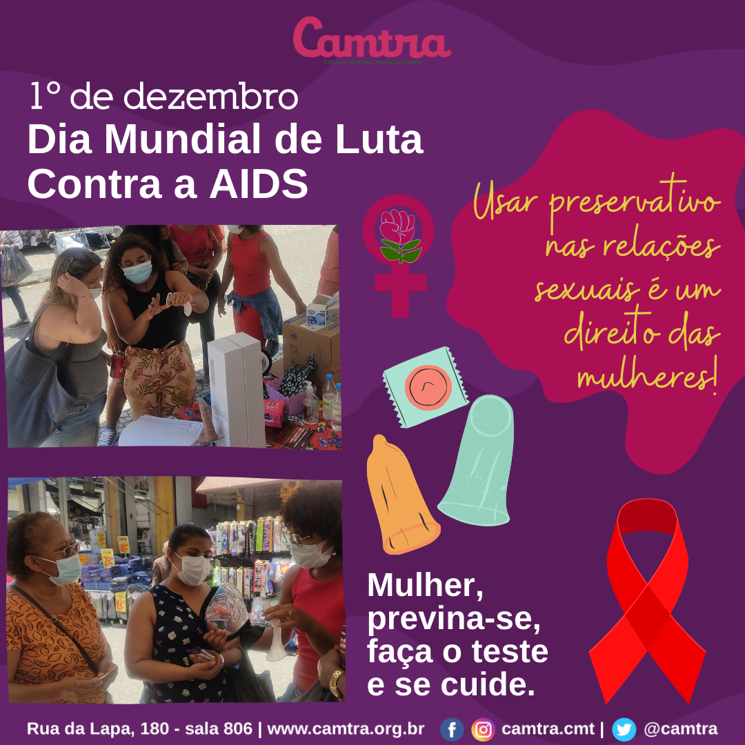 1º de Dezembro – Dia Mundial de Luta Contra a AIDS - CAMTRA NOVO