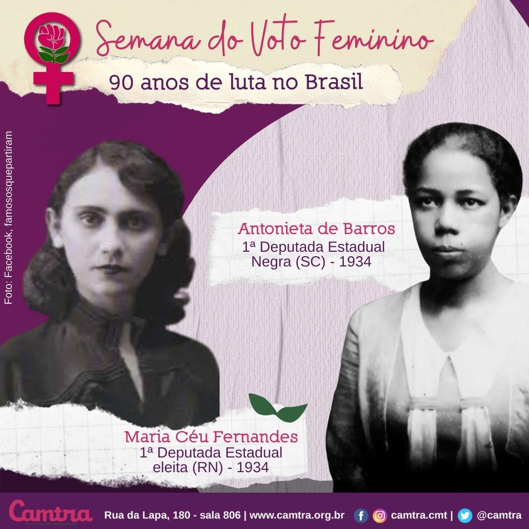 90 anos de Direito ao voto feminino no Brasil: lutas, conquistas e