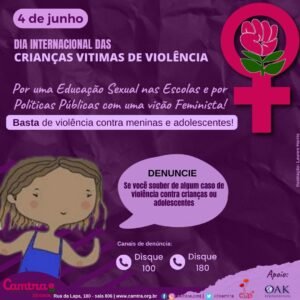 Leia mais sobre o artigo 4 de junho – Dia Internacional das Crianças Vítimas de Violência