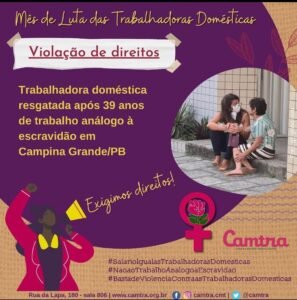 Leia mais sobre o artigo Mês de Luta das Trabalhadoras Domésticas