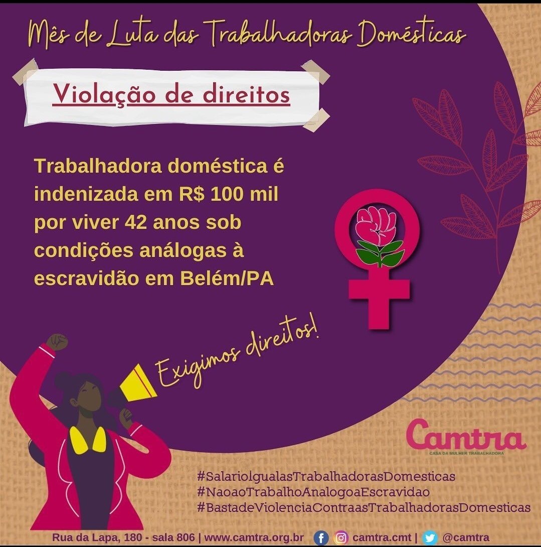 Você está visualizando atualmente Mês de Luta das Trabalhadoras Domésticas