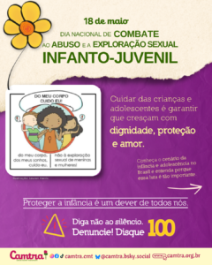Leia mais sobre o artigo Dia Nacional de Combate ao Abuso e à Exploração Sexual de Crianças e Adolescentes