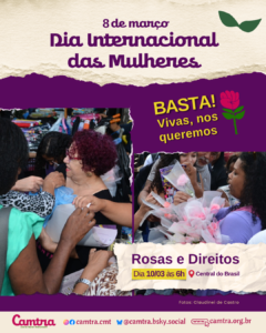 Leia mais sobre o artigo Barraca dos direitos da Camtra – Dia Internacional das Mulheres