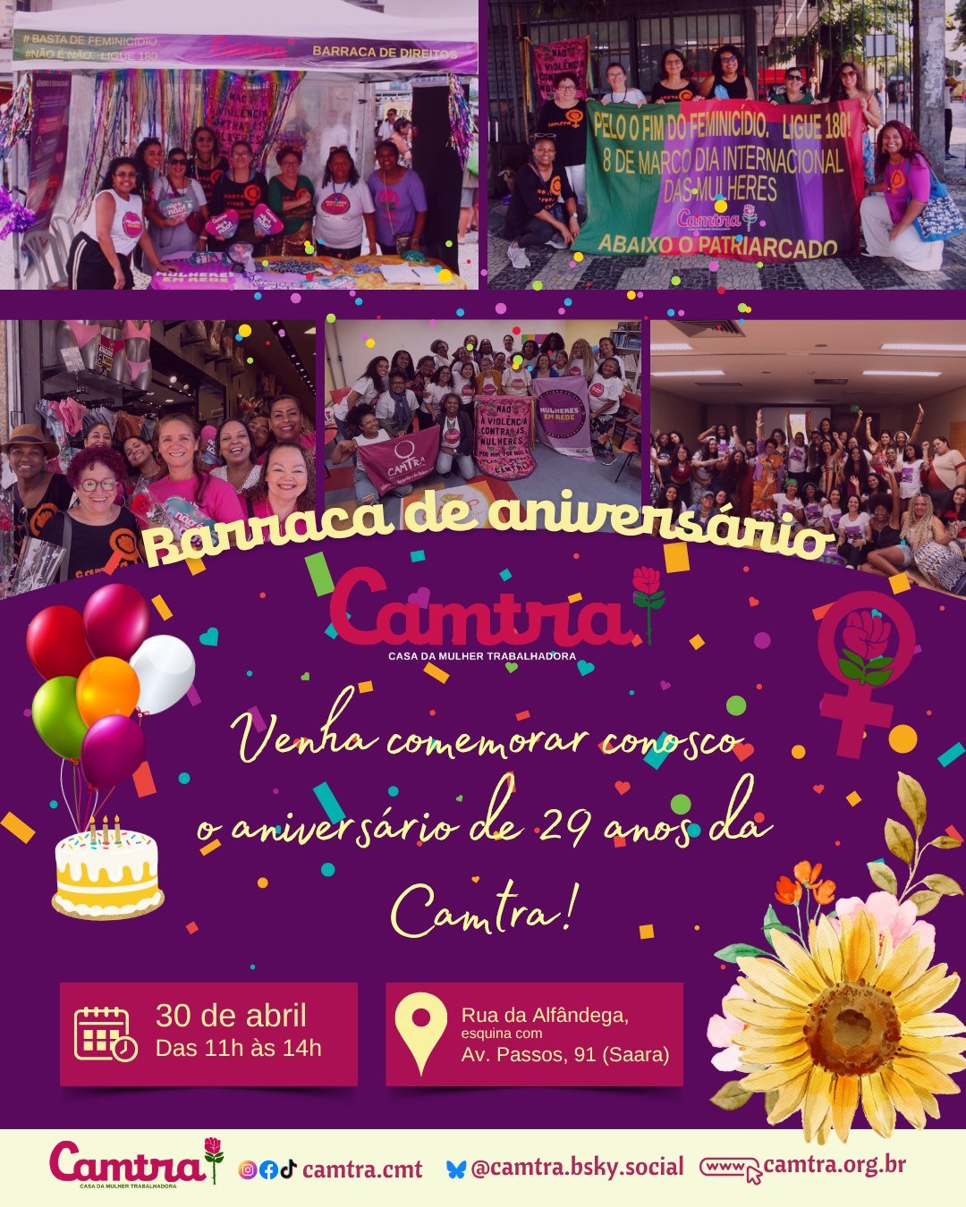 No momento, você está visualizando Barraca de Aniversário da Camtra – 29 anos 