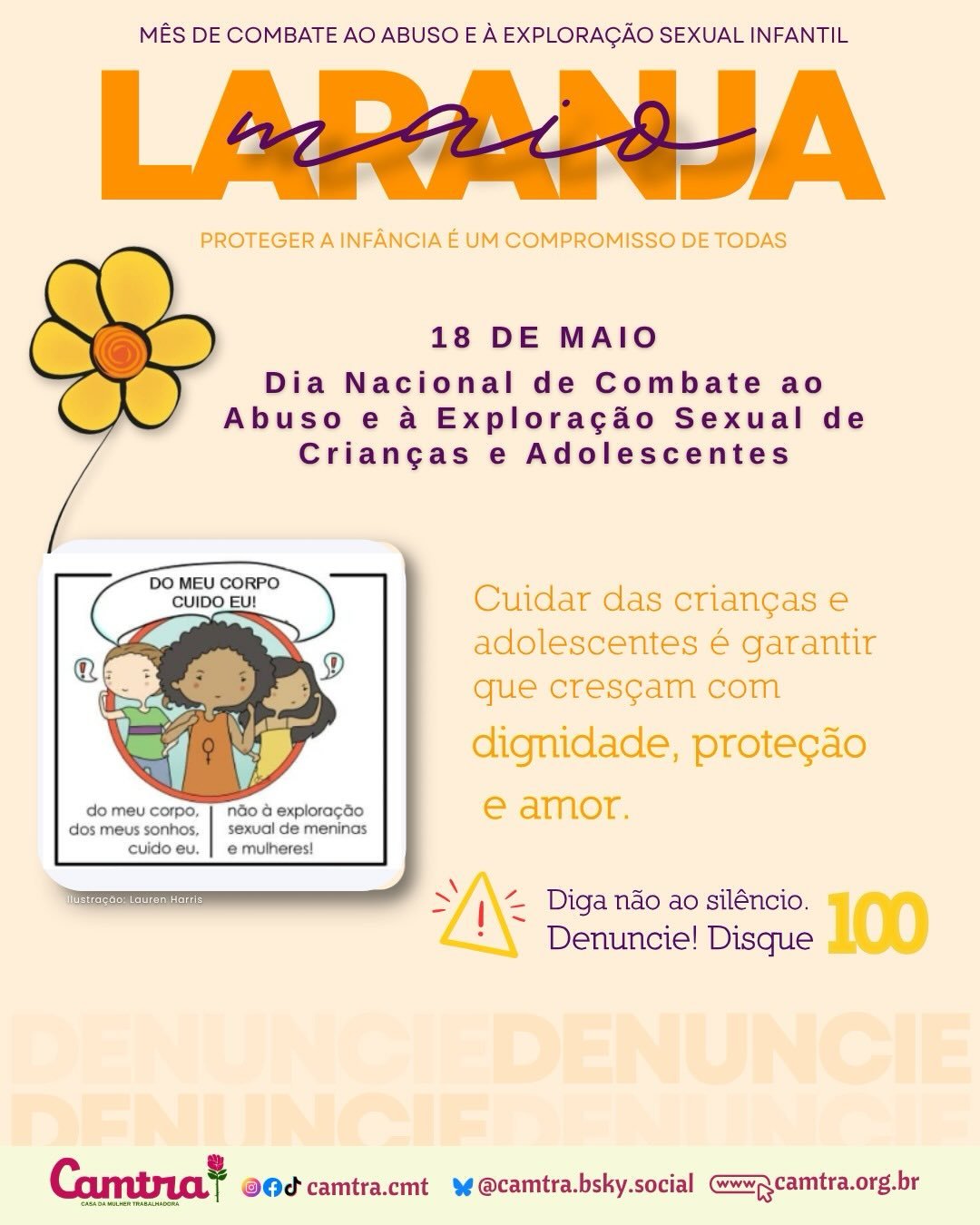 No momento, você está visualizando 18 de Maio é o Dia Nacional de Combate ao Abuso e à Exploração Sexual de Crianças e Adolescentes.