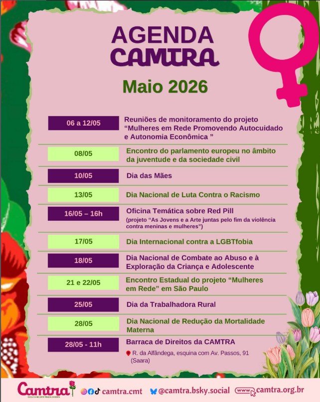 No momento, você está visualizando Maio chegou com muita luta, acolhimento e fortalecimento coletivo!