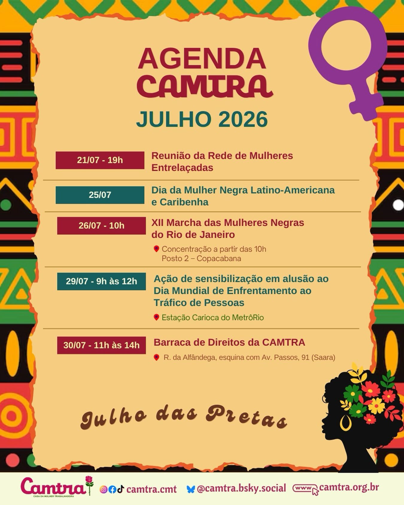 No momento, você está visualizando Julho das Pretas é tempo de ocupar, fortalecer e transformar!