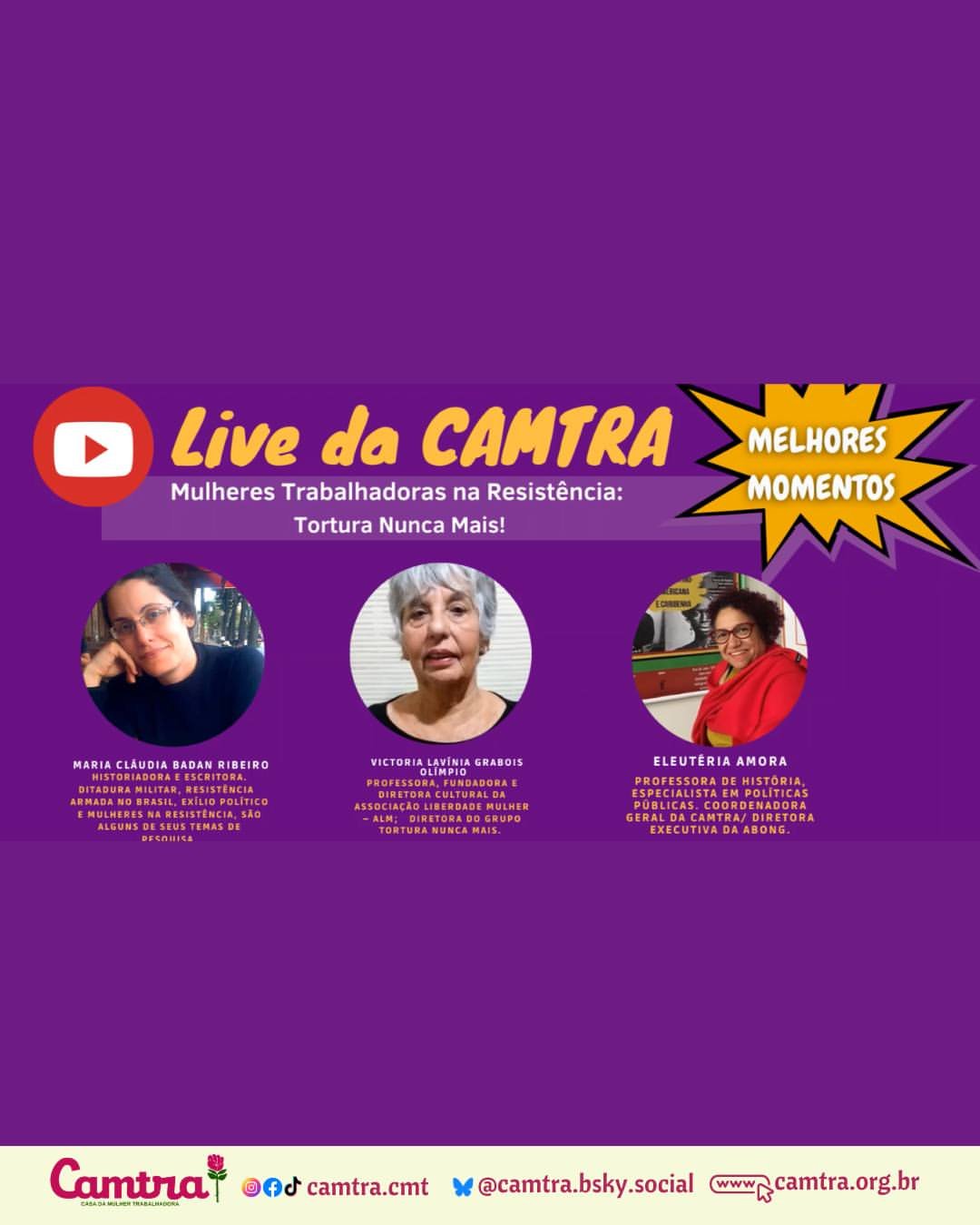 No momento, você está visualizando Live da CAMTRA, realizada em abril de 2021