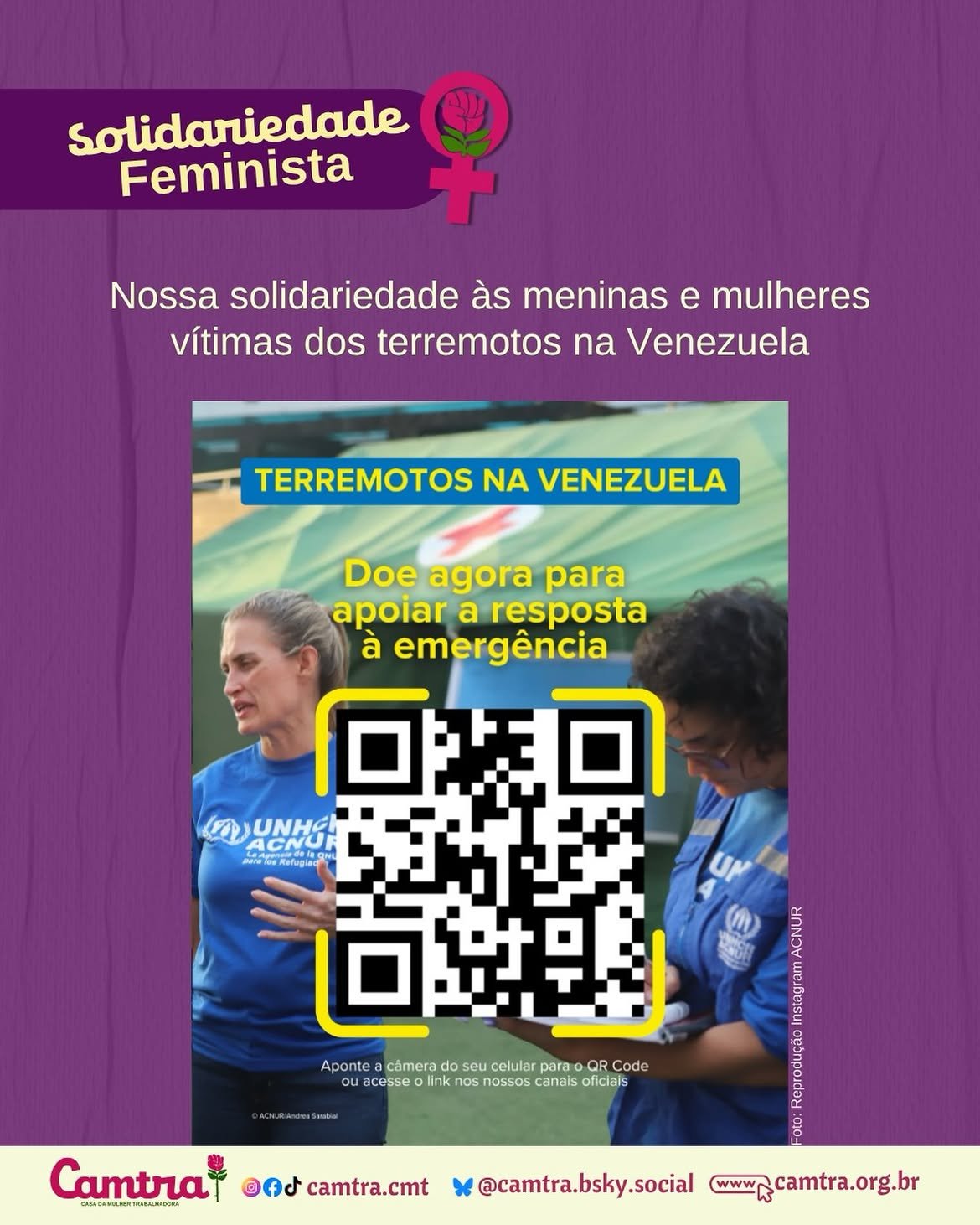 No momento, você está visualizando Nos somamos aos esforços da Acnur (Agência da Organização das Nações Unidas para Refugiados)