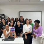 Agosto lilás mês de combate à violência contra a mulher.