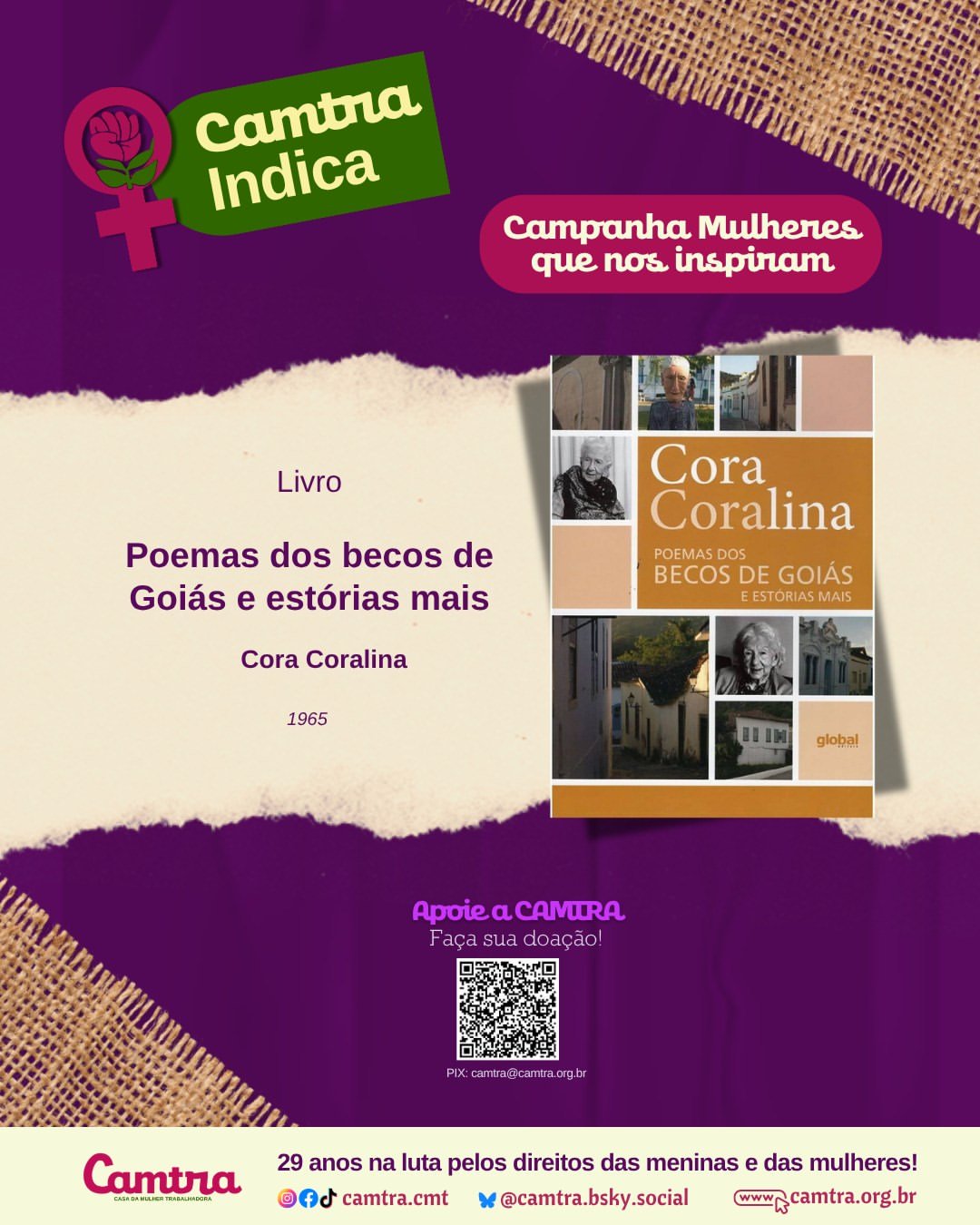 No momento, você está visualizando Camtra Indica Livro: Poemas dos becos de Goiás e estórias mais