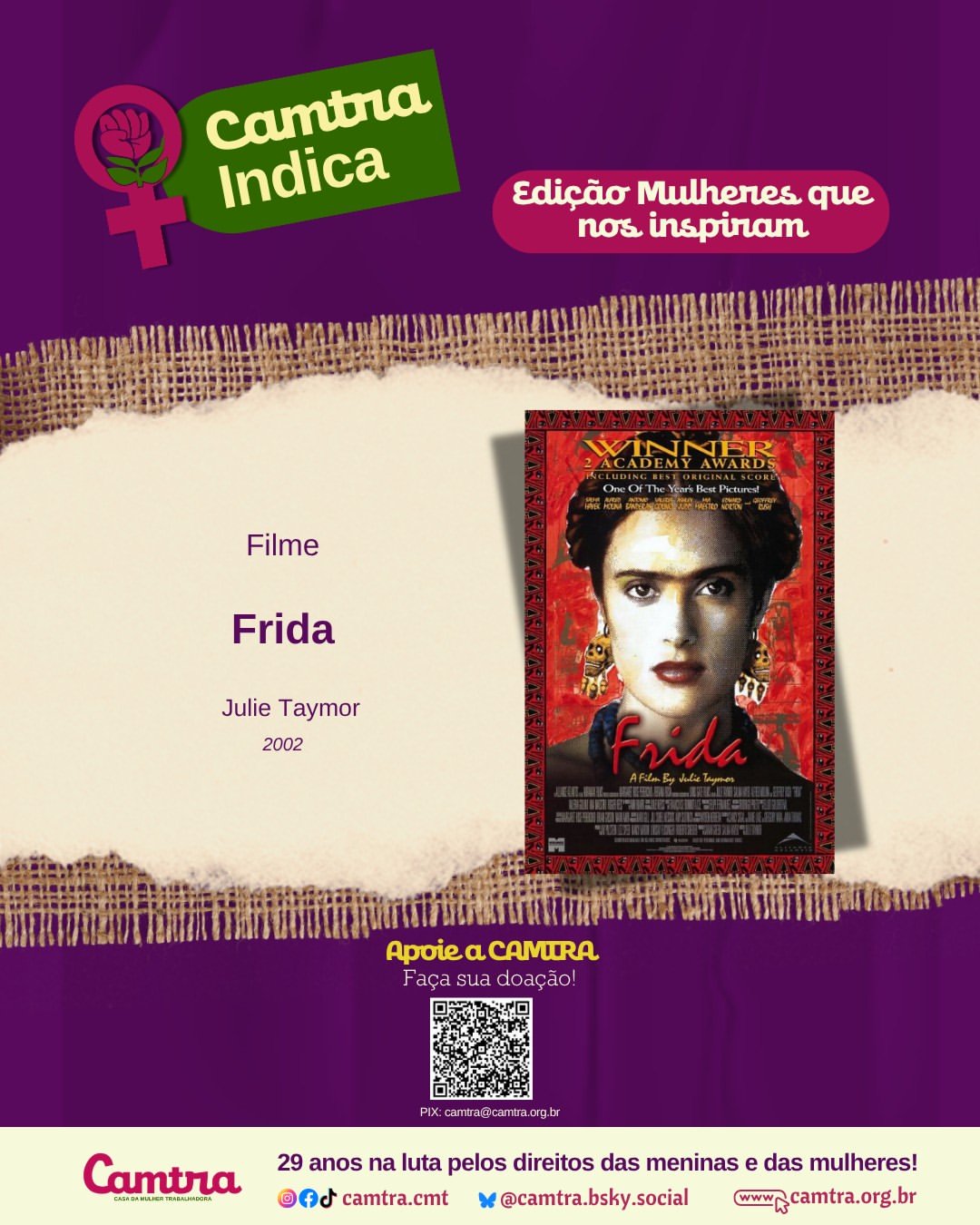 No momento, você está visualizando Camtra Indica Filme: Frida